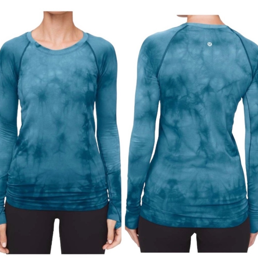Lululemon Swiftly shirt marble dye size 12